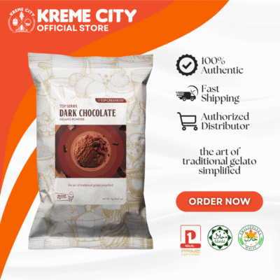 TOP Creamery Top Series Gelato Dark Chocolate Ice Cream Powder Premix 1kg