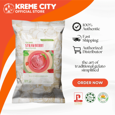 TOP Creamery Top Series Gelato Strawberry Ice Cream Powder Premix 1kg