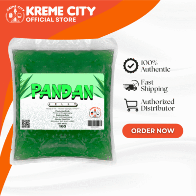 Kreme City Pandan Jelly Strips 1kg