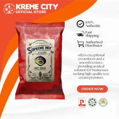 TOP Creamery Supreme Avocado Soft Serve Ice Cream Powder Premix 1kg