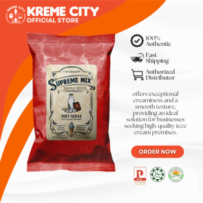 TOP Creamery Supreme Double Dutch Soft Serve Ice Cream Powder Premix 1kg