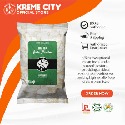 TOP Creamery Topmix Buko Pandan Soft Serve Ice Cream Powder 1kg