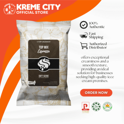 TOP Creamery Topmix Espresso Soft Serve Ice Cream Powder 1kg