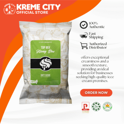 TOP Creamery Topmix Honey Dew Soft Serve Ice Cream Powder 1kg