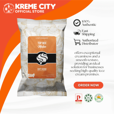 TOP Creamery Topmix Melon Soft Serve Ice Cream Powder 1kg