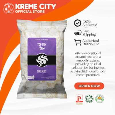 TOP Creamery Topmix Ube Soft Serve Ice Cream Powder 1kg