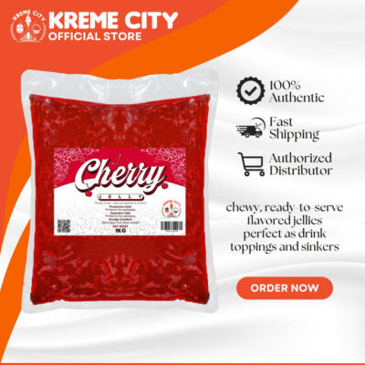 Kreme City Cherry Jelly Strips 1kg