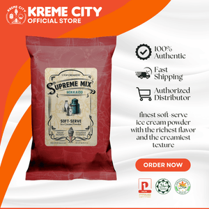 TOP Creamery Supreme Mix Hokkaido Soft Serve Ice Cream Powder Premix 1kg
