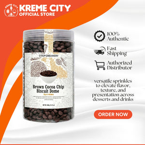 TOP Creamery Brown Cocoa Chip Biscuit Dome Sprinkles 400g